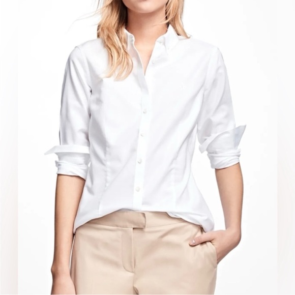 Brooks Brothers White Cotton Button Down Shirt - Picture 2 of 7